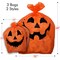Pumpkin Leaf Bags Decorations - Jack O Lantern Outdoor Yard Fall Lawn and Leaves Pumpkins Decorating Bag with Ties - 3 Sizes